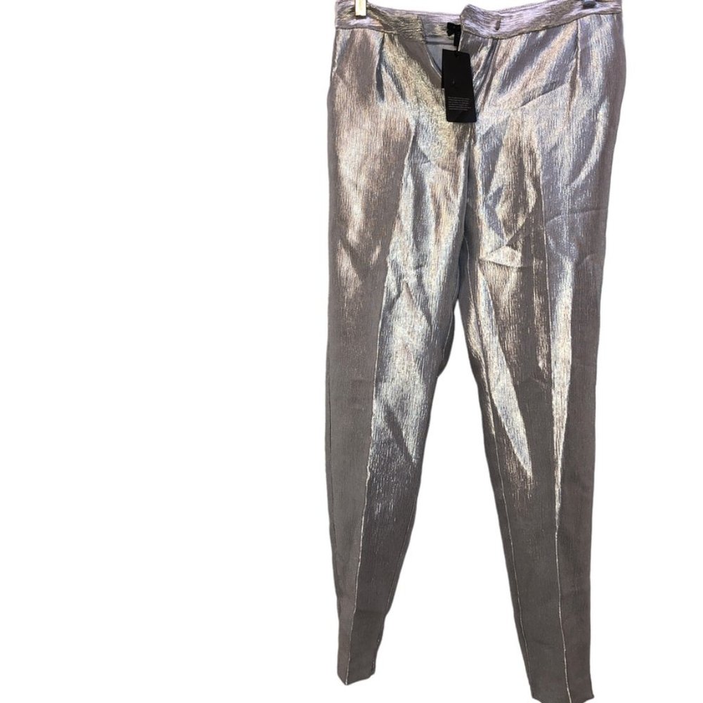 Giorgio Armani NEW NWT Silver foil pants 2
